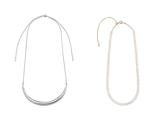 【Plus Vendome/プラス ヴァンドーム】のPEARL ネックレス(4-4.5mmパール)&BODY ネックレス 【アクセサリー、ジュエリー 人気通販 コーディネート通販】おすすめ！人気、トレンド、レディースファッションの通販    おすすめ人気トレンドファッション通販アイテム 人気、トレンドファッション・服の通販 founy(ファニー) ファッション Fashion レディースファッション WOMEN ジュエリー Jewelry ネックレス Necklaces イエロー Yellow コーティング Coating ジャケット Jacket ダイヤモンド Diamond チェーン Chain ネックレス Necklace パール Pearl 再入荷 Restock/Back In Stock/Re Arrival エレガント 上品 Elegant コレクション Collection シルバー Silver メタル Metal |ID:crp329100000201550