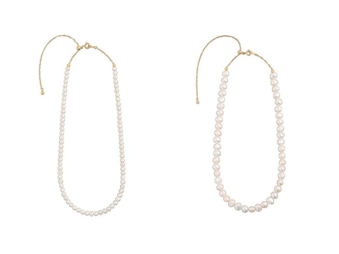 【Plus Vendome/プラス ヴァンドーム】のPEARL ネックレス(4-4.5mmパール)&PEARL ネックレス(6-7mmパール) 【アクセサリー、ジュエリー 人気通販 コーディネート通販】おすすめ！人気、トレンド、レディースファッションの通販    おすすめ人気トレンドファッション通販アイテム 人気、トレンドファッション・服の通販 founy(ファニー) ファッション Fashion レディースファッション WOMEN ジュエリー Jewelry ネックレス Necklaces イエロー Yellow コーティング Coating ジャケット Jacket ダイヤモンド Diamond チェーン Chain ネックレス Necklace パール Pearl 再入荷 Restock/Back In Stock/Re Arrival エレガント 上品 Elegant |ID:crp329100000201551