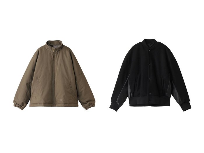 【N.HOOLYWOOD / MEN/エヌ.ハリウッド】の【MEN】【COMPILE × Dickies】スタンドカラー コート&【MEN】【COMPILE】ノーカラー ブルゾン 【MEN】おすすめ！人気トレンド・男性、メンズファッションの通販    おすすめ人気トレンドファッション通販アイテム インテリア・キッズ・メンズ・レディースファッション・服の通販 founy(ファニー) https://founy.com/ ファッション Fashion メンズファッション MEN A/W・秋冬 Aw・Autumn/Winter・Fw・Fall-Winter シンプル Simple ジャケット Jacket スキニー Skinny フォルム Form ブルゾン Blouson ボトム Bottom ワイド Wide NEW・新作・新着・新入荷 New Arrivals |ID:crp329100000201572