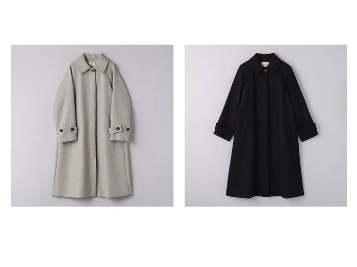 【UNITED ARROWS/ユナイテッドアローズ】のMANTECO ステンカラー コート&MANTECO ステンカラー コート BLACK 【アウター 人気通販 コーディネート通販】おすすめ！人気、トレンド、レディースファッションの通販    おすすめ人気トレンドファッション通販アイテム 人気、トレンドファッション・服の通販 founy(ファニー) 　ファッション　Fashion　レディースファッション　WOMEN　アウター　Coat Outerwear　コート　Coats　イタリア　Italy　なめらか　Smooth　ベーシック　Basic　ポケット　Pocket　メルトン　Melton　メンズ　Mens　おすすめ　Recommend　エレガント 上品　Elegant　|ID:crp329100000201630