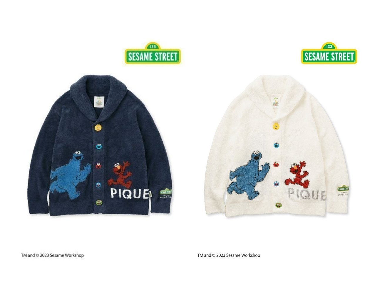 【gelato pique/ジェラート ピケ】の【SESAME STREET】【UNISEX】ジャガードショールカーディガン 【 人気通販 コーディネート通販】おすすめ！人気、トレンド、レディースファッションの通販    おすすめ人気トレンドファッション通販アイテム インテリア・キッズ・メンズ・レディースファッション・服の通販 founy(ファニー) 　ファッション　Fashion　レディースファッション　WOMEN　トップス・カットソー　Tops/Tshirt　カーディガン　Cardigans　ユニセックス　Unisex　おすすめ　Recommend　カラフル　Colorful　カーディガン　Cardigan　キャラクター　Character　コラボ　Collaboration　ショール　Shawl　スペシャル　Special　パジャマ　Pajamas　ホリデーシーズン　Holiday　ロング　Long　|ID:crp329100000201705