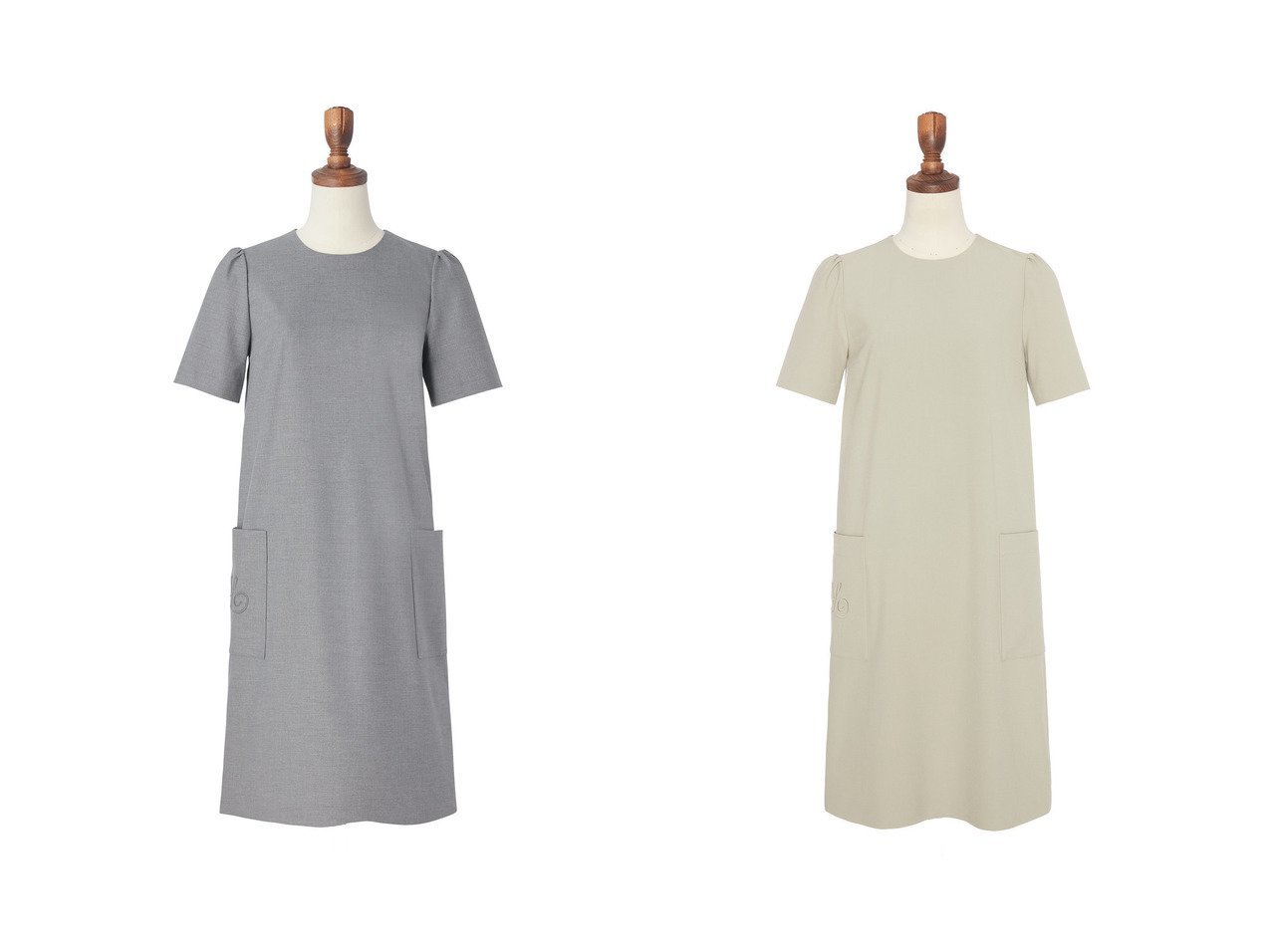 【DAISY LIN/デイジーリン】のDress Daisy Elegant Sleeve 【 人気通販 コーディネート通販】おすすめ！人気、トレンド、レディースファッションの通販    おすすめ人気トレンドファッション通販アイテム インテリア・キッズ・メンズ・レディースファッション・服の通販 founy(ファニー) 　ファッション　Fashion　レディースファッション　WOMEN　ワンピース　Dress　ドレス　Party Dresses　チュニック　Tunic　ウォッシャブル　Washable　ジュエリー　Jewelry　スタイリッシュ　Stylish　チュニック　Tunic　ドレス　Dress　定番　Standard　パッチ　Patch　ボックス　Box　ポケット　Pocket　エレガント 上品　Elegant　セレモニー　Ceremony　NEW・新作・新着・新入荷　New Arrivals　ビジネス 仕事 通勤　Business　グレー系　Gray　ベージュ系　Beige　|ID:crp329100000201846