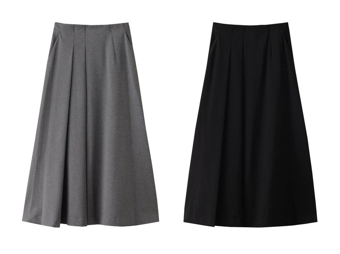 【MANOF/マノフ】のDOUBLE TUCK FLARE SKIRT スカート 【スカート 人気通販 コーディネート通販】おすすめ！人気、トレンド、レディースファッションの通販    おすすめ人気トレンドファッション通販アイテム 人気、トレンドファッション・服の通販 founy(ファニー) ファッション Fashion レディースファッション WOMEN スカート Skirt ロングスカート Long Skirt アシンメトリー Asymmetry ドレープ Drape フレア Flare ロング Long エレガント 上品 Elegant NEW・新作・新着・新入荷 New Arrivals |ID:crp329100000202004