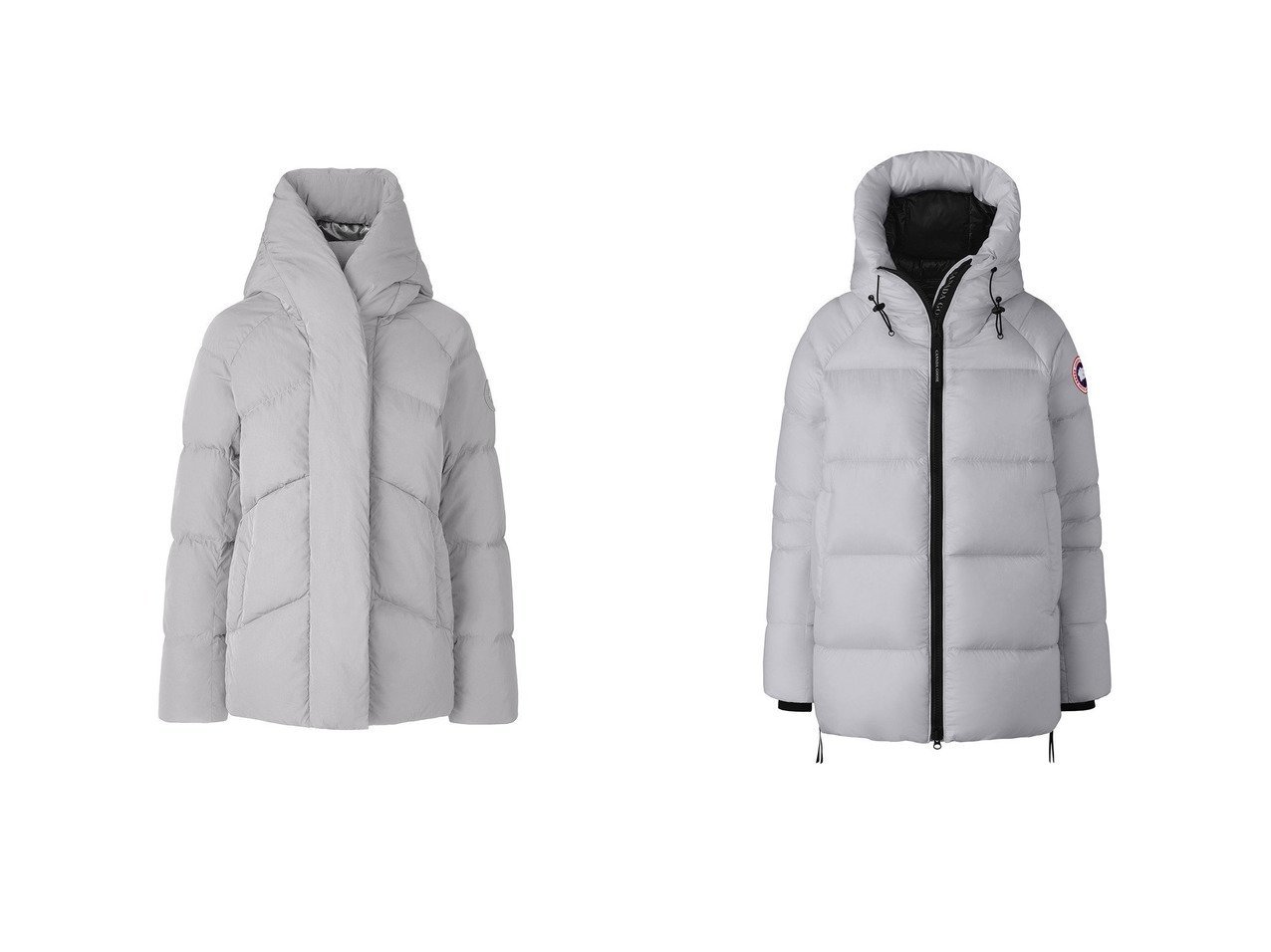 【CANADA GOOSE/カナダグース】の2239L CYPRESS PUFFER サイプレス パッファー&3904W MARLOW JACKET マロー ジャケット 【コート、ジャケット 人気通販 コーディネート通販】おすすめ！人気、トレンド、レディースファッションの通販    おすすめ人気トレンドファッション通販アイテム インテリア・キッズ・メンズ・レディースファッション・服の通販 founy(ファニー) 　ファッション　Fashion　レディースファッション　WOMEN　アウター　Coat Outerwear　コート　Coats　ジャケット　Jackets　ダウン　Down　ゴールド系　Gold　グレー系　Gray　ブラック系　Black　|ID:crp329100000202127