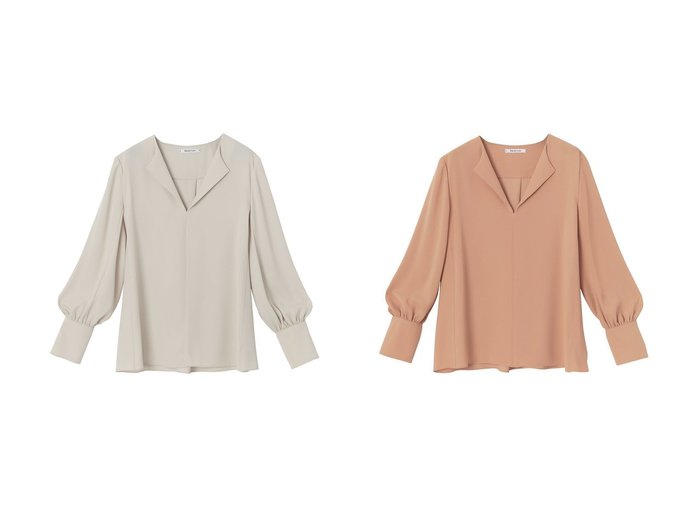 【DAISY LIN/デイジーリン】のDaisy Sophisticated Blouse 【トップス、カットソー 人気通販 コーディネート通販】おすすめ！人気、トレンド、レディースファッションの通販    おすすめ人気トレンドファッション通販アイテム 人気、トレンドファッション・服の通販 founy(ファニー) ファッション Fashion レディースファッション WOMEN トップス・カットソー Tops/Tshirt シャツ/ブラウス Shirts/Blouses ウォッシャブル Washable カフス Cuffs サテン Satin ストレッチ Stretch スリット Slit スリーブ Sleeve ドレープ Drape バランス Balance パウダー Powder ベーシック Basic ロング Long NEW・新作・新着・新入荷 New Arrivals |ID:crp329100000202133