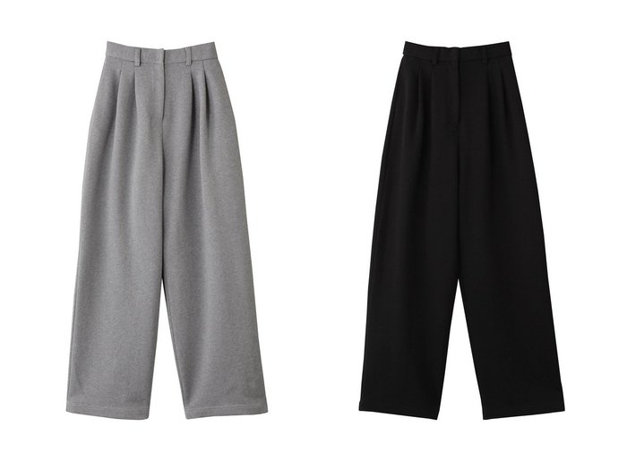 【CLANE/クラネ】のTWO TUCK SWEAT PANTS パンツ 【パンツ 人気通販 コーディネート通販】おすすめ！人気、トレンド、レディースファッションの通販    おすすめ人気トレンドファッション通販アイテム インテリア・キッズ・メンズ・レディースファッション・服の通販 founy(ファニー) https://founy.com/ ファッション Fashion レディースファッション WOMEN パンツ Pants おすすめ Recommend ストレート Straight スラックス Slacks NEW・新作・新着・新入荷 New Arrivals |ID:crp329100000202146