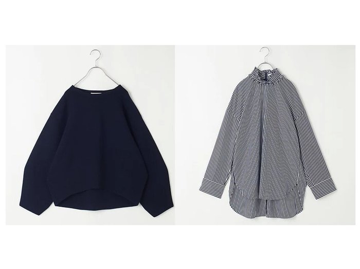 【MY WEAKNESS/マイ ウィークネス】の【洗える】Shaun Shirt(フリルネック プルオーバーシャツ)&【LEE別注】【洗える】Rowan Pull Over (プルオーバーニット) 【トップス、カットソー  人気通販 コーディネート通販】おすすめ！人気、トレンド、レディースファッションの通販    おすすめ人気トレンドファッション通販アイテム 人気、トレンドファッション・服の通販 founy(ファニー) ファッション Fashion レディースファッション WOMEN トップス・カットソー Tops/Tshirt シャツ/ブラウス Shirts/Blouses プルオーバー Pullover ニット Knit Tops フェミニン Feminine フリル Frills 洗える Washable |ID:crp329100000202347