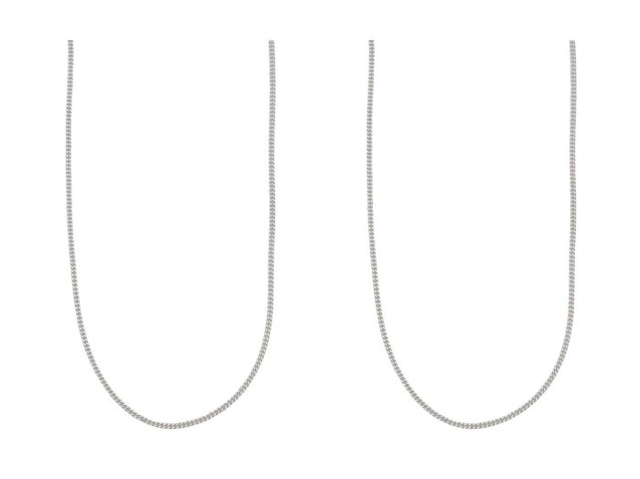 【KNOWHOW/ノウハウ】のTwist ネックレス シルバー/Curve 45cm&Twist ネックレス シルバー/Curve 40cm 【アクセサリー、ジュエリー  人気通販 コーディネート通販】おすすめ！人気、トレンド、レディースファッションの通販    おすすめ人気トレンドファッション通販アイテム 人気、トレンドファッション・服の通販 founy(ファニー) 　ファッション　Fashion　レディースファッション　WOMEN　ジュエリー　Jewelry　ネックレス　Necklaces　シルバー　Silver　ネックレス　Necklace　NEW・新作・新着・新入荷　New Arrivals　|ID:crp329100000202404