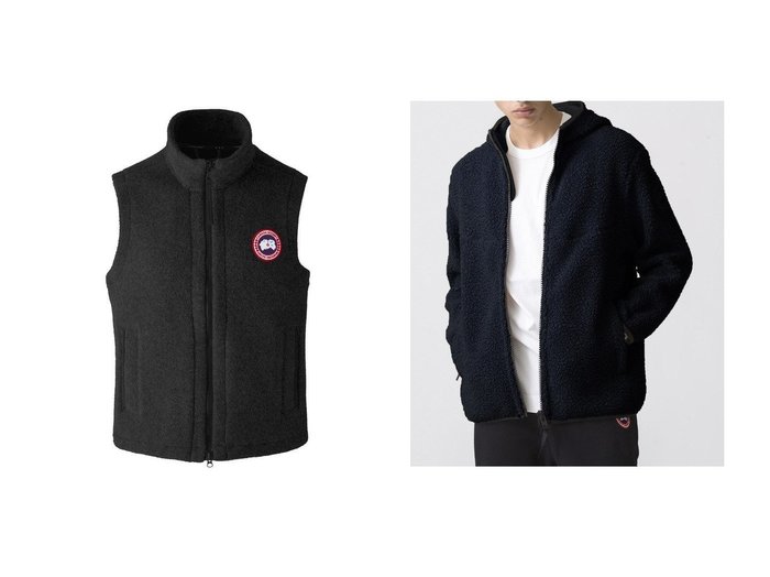 【CANADA GOOSE / MEN/カナダグース】の【MEN】7052M Mersey Vest Kind Fleece マージ―ベスト&【MEN】6997MJ Medina Hoody メディナフーディー    【MEN】おすすめ！人気トレンド・男性、メンズファッションの通販 おすすめ人気トレンドファッション通販アイテム 人気、トレンドファッション・服の通販 founy(ファニー) 　ファッション　Fashion　メンズファッション　MEN　ショート　Short　NEW・新作・新着・新入荷　New Arrivals　|ID:crp329100000202491