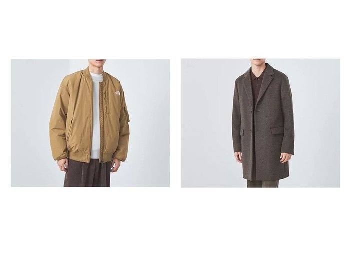 【green label relaxing / UNITED ARROWS / MEN/グリーンレーベルリラクシング】のボンバージャケット ブルゾン&S100 ビーバー チェスターコート    【MEN】おすすめ！人気トレンド・男性、メンズファッションの通販 おすすめ人気トレンドファッション通販アイテム 人気、トレンドファッション・服の通販 founy(ファニー) 　ファッション　Fashion　メンズファッション　MEN　インナー　Inner　セットアップ　Set Up　タートル　Turtle　ダブル　Double　チェスターコート　Chester Coat　チェック　Check　デニム　Denim　定番　Standard　ハイネック　High Neck　パターン　Pattern　フェイス　Face　無地　Plain Color　エレガント 上品　Elegant　ビジネス 仕事 通勤　Business　アウトドア　Outdoor　カリフォルニア　California　ダウン　Down　バランス　Balance　フレーム　Flame　ブルゾン　Blouson　ベスト　Vest　|ID:crp329100000202495