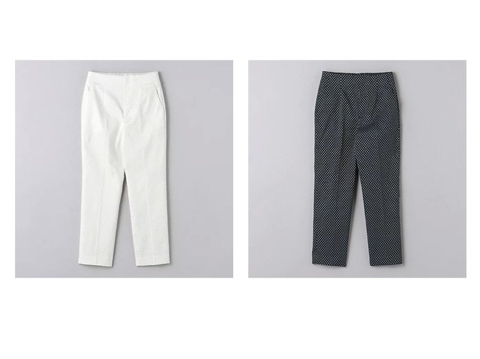 【UNITED ARROWS/ユナイテッドアローズ】のドット ラメ ジャガード スリム パンツ 【パンツ 人気通販 コーディネート通販】おすすめ！人気、トレンド、レディースファッションの通販    おすすめ人気トレンドファッション通販アイテム 人気、トレンドファッション・服の通販 founy(ファニー) ファッション Fashion レディースファッション WOMEN パンツ Pants スリム Slim ドット Dot フィット Fit ロング Long エレガント 上品 Elegant |ID:crp329100000202669