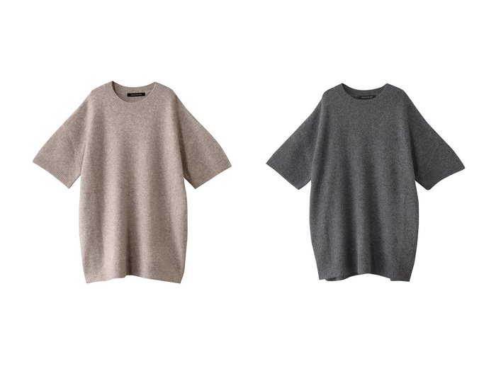 【mizuiro ind/ミズイロ インド】のcrew neck tunic チュニック 【トップス、カットソー 人気通販 コーディネート通販】おすすめ！人気、トレンド、レディースファッションの通販    おすすめ人気トレンドファッション通販アイテム 人気、トレンドファッション・服の通販 founy(ファニー) ファッション Fashion レディースファッション WOMEN トップス・カットソー Tops/Tshirt ニット Knit Tops プルオーバー Pullover おすすめ Recommend インナー Inner カーディガン Cardigan ジャケット Jacket チュニック Tunic トレンド Trend リラックス Relax NEW・新作・新着・新入荷 New Arrivals |ID:crp329100000202706