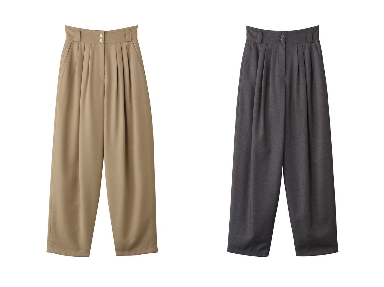 【CLANE/クラネ】のWIDE BELT TUCK PANTS パンツ 【パンツ 人気ファッション通販 コーディネート通販】おすすめ！人気、トレンド、レディースファッションの通販  おすすめ人気トレンドファッション通販アイテム インテリア・キッズ・メンズ・レディースファッション・服の通販 founy(ファニー) 　ファッション　Fashion　レディースファッション　WOMEN　パンツ　Pants　おすすめ　Recommend　セットアップ　Set Up　ロング　Long　ワイド　Wide　NEW・新作・新着・新入荷　New Arrivals　ベージュ系　Beige　グレー系　Gray　|ID:crp329100000202845