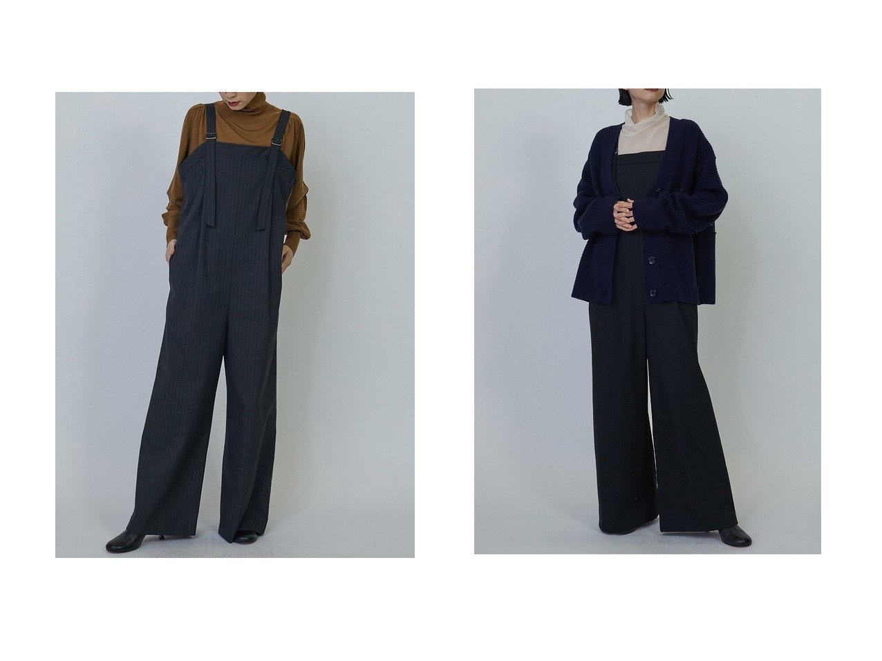 【1er Arrondissement/プルミエ アロンディスモン】のTRストレッチサロペット 【ワンピース、ドレス 人気ファッション通販 コーディネート通販】おすすめ！人気、トレンド、レディースファッションの通販 おすすめ人気トレンドファッション通販アイテム インテリア・キッズ・メンズ・レディースファッション・服の通販 founy(ファニー) 　ファッション　Fashion　レディースファッション　WOMEN　サロペット　Overalls　ストライプ　Stripe　ストレッチ　Stretch　NEW・新作・新着・新入荷　New Arrivals　ブラック系　Black　|ID:crp329100000203091