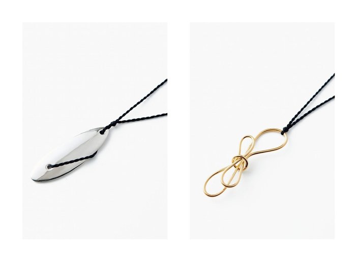 【ESCAPERS AN OTHER WORLD/エスケーパーズ アナザーワールド】の【BAR JEWELLERY】Poise ネックレス/Black Cord&【BAR JEWELLERY】Embrace Charm ネックレス/Black Cord 【アクセサリー、ジュエリー 人気ファッション通販 コーディネート通販】おすすめ！人気、トレンド、レディースファッションの通販 おすすめ人気トレンドファッション通販アイテム 人気、トレンドファッション・服の通販 founy(ファニー) ファッション Fashion レディースファッション WOMEN ジュエリー Jewelry ネックレス Necklaces シルク Silk ネックレス Necklace モチーフ Motif リボン Ribbon エレガント 上品 Elegant 再入荷 Restock/Back In Stock/Re Arrival |ID:crp329100000203162