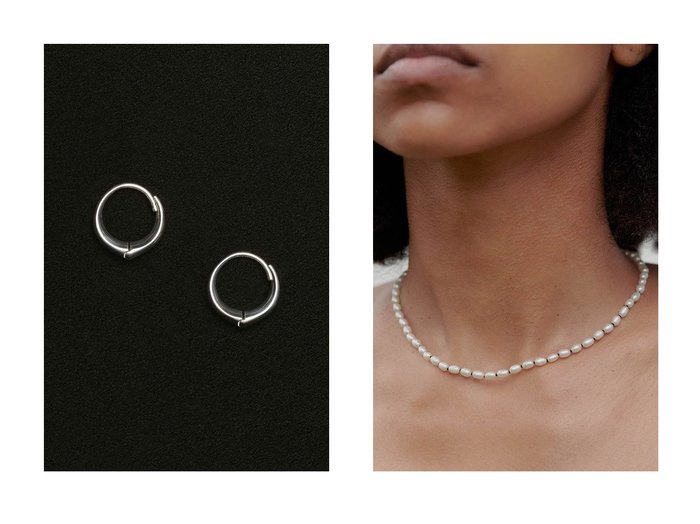 【ESCAPERS AN OTHER WORLD/エスケーパーズ アナザーワールド】の【SOPHIE BUHAI】Medium Hellenic Hoop ピアス&【SOPHIE BUHAI】Tiny Pearl Collar ネックレス 【アクセサリー、ジュエリー 人気ファッション通販 コーディネート通販】おすすめ！人気、トレンド、レディースファッションの通販 おすすめ人気トレンドファッション通販アイテム 人気、トレンドファッション・服の通販 founy(ファニー) ファッション Fashion レディースファッション WOMEN ジュエリー Jewelry リング Rings イヤリング Earrings ネックレス Necklaces イヤリング Earrings シンプル Simple フープ Hoop 再入荷 Restock/Back In Stock/Re Arrival エレガント 上品 Elegant クール Cool ネックレス Necklace パール Pearl フィット Fit ワイヤー Wire 定番 Standard NEW・新作・新着・新入荷 New Arrivals |ID:crp329100000203188