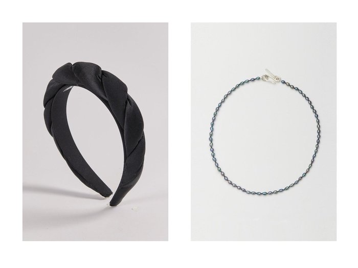 【ESCAPERS AN OTHER WORLD/エスケーパーズ アナザーワールド】の【SOPHIE BUHAI】Classic Twisted ヘッドバンド&【SOPHIE BUHAI】Tiny Black Pearl Collar ネックレス 【アクセサリー、ジュエリー 人気ファッション通販 コーディネート通販】おすすめ！人気、トレンド、レディースファッションの通販 おすすめ人気トレンドファッション通販アイテム インテリア・キッズ・メンズ・レディースファッション・服の通販 founy(ファニー) https://founy.com/ ファッション Fashion レディースファッション WOMEN シュシュ / ヘアアクセ Hair Accessories ジュエリー Jewelry ネックレス Necklaces アクセサリー Accessories 再入荷 Restock/Back In Stock/Re Arrival エレガント 上品 Elegant クール Cool シンプル Simple ネックレス Necklace パール Pearl フィット Fit ワイヤー Wire 定番 Standard |ID:crp329100000203189