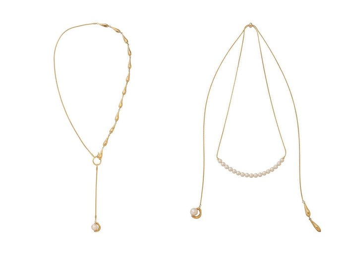 【ADER bijoux/アデル ビジュー】のGOUTTE raliet ネックレス&GOUTTE adjusterr パールネックレス 【アクセサリー、ジュエリー 人気ファッション通販 コーディネート通販】おすすめ！人気、トレンド、レディースファッションの通販 おすすめ人気トレンドファッション通販アイテム インテリア・キッズ・メンズ・レディースファッション・服の通販 founy(ファニー) https://founy.com/ ファッション Fashion レディースファッション WOMEN ジュエリー Jewelry ネックレス Necklaces コレクション Collection ネックレス Necklace パール Pearl メタル Metal モチーフ Motif NEW・新作・新着・新入荷 New Arrivals |ID:crp329100000203206