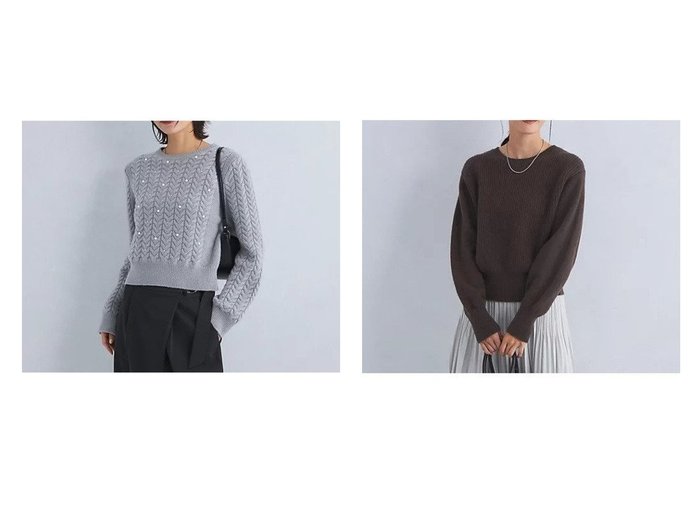 【green label relaxing / UNITED ARROWS/グリーンレーベル リラクシング / ユナイテッドアローズ】のケーブル フェイクパール ニット プルオーバー&バック ベロアリボン ニット プルオーバー 【トップス、カットソー 人気ファッション通販 コーディネート通販】おすすめ！人気、トレンド、レディースファッションの通販  おすすめ人気トレンドファッション通販アイテム 人気、トレンドファッション・服の通販 founy(ファニー) ファッション Fashion レディースファッション WOMEN トップス・カットソー Tops/Tshirt ニット Knit Tops プルオーバー Pullover ベロア Velour おすすめ Recommend コンパクト Compact フェミニン Feminine フレア Flare ビジネス 仕事 通勤 Business 冬 Winter 秋 Autumn/Fall |ID:crp329100000203356