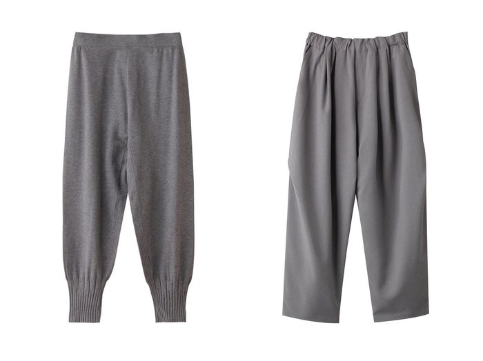 【mizuiro ind/ミズイロ インド】のwide cargo PT パンツ&knit PT パンツ 【ECで売れてるランキング上位の人気ファッション通販 コーディネート通販】おすすめ！トレンド、レディースファッションの通販  おすすめ人気トレンドファッション通販アイテム 人気、トレンドファッション・服の通販 founy(ファニー) ファッション Fashion レディースファッション WOMEN パンツ Pants おすすめ Recommend シンプル Simple トレンド Trend ロング Long ワイド Wide |ID:crp329100000203379