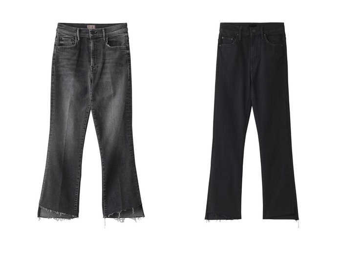 【MOTHER/マザー】のTHE INSIDER CROP STEP FRAY ブラックデニム&THE INSIDER CROP STEP FRAY デニム(UPS) 【ECで売れてるランキング上位の人気ファッション通販 コーディネート通販】おすすめ！トレンド、レディースファッションの通販  おすすめ人気トレンドファッション通販アイテム 人気、トレンドファッション・服の通販 founy(ファニー) ファッション Fashion レディースファッション WOMEN パンツ Pants デニムパンツ Denim Pants デニム Denim フィット Fit 再入荷 Restock/Back In Stock/Re Arrival 定番 Standard |ID:crp329100000203392