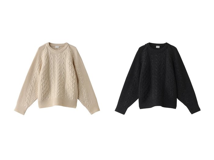 【MANOF/マノフ】のSHOULDER TUCK CABLE KNIT ニット 【トップス、カットソー 人気ファッション通販 コーディネート通販】おすすめ！人気、トレンド、レディースファッションの通販  おすすめ人気トレンドファッション通販アイテム 人気、トレンドファッション・服の通販 founy(ファニー) 　ファッション　Fashion　レディースファッション　WOMEN　トップス・カットソー　Tops/Tshirt　ニット　Knit Tops　プルオーバー　Pullover　A/W・秋冬　Aw・Autumn/Winter・Fw・Fall-Winter　ショート　Short　トレンド　Trend　バランス　Balance　NEW・新作・新着・新入荷　New Arrivals　|ID:crp329100000203439