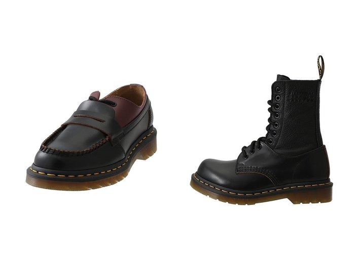 【MM6 Maison Martin Margiela/エムエム6 メゾン マルタン マルジェラ】の【MM6 Maison Margiela×Dr.Martens】10 EYE-TWISTED AND REIMAGINED-85 LAS ブーツ&【MM6 Maison Margiela×Dr.Martens】PENTON マッシュアップ 【シューズ・靴 人気ファッション通販 コーディネート通販】おすすめ！人気、トレンド、レディースファッションの通販  おすすめ人気トレンドファッション通販アイテム 人気、トレンドファッション・服の通販 founy(ファニー) ファッション Fashion レディースファッション WOMEN イエロー Yellow トレンド Trend ミドル Middle NEW・新作・新着・新入荷 New Arrivals |ID:crp329100000203454