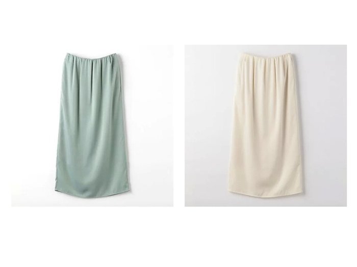 【green label relaxing / UNITED ARROWS/グリーンレーベル リラクシング / ユナイテッドアローズ】のサテン ギャザー タイト スカート 【スカート 人気ファッション通販 コーディネート通販】おすすめ！人気、トレンド、レディースファッションの通販  おすすめ人気トレンドファッション通販アイテム 人気、トレンドファッション・服の通販 founy(ファニー) ファッション Fashion レディースファッション WOMEN スカート Skirt 秋 Autumn/Fall ギャザー Gather サテン Satin タイトスカート Tight Skirt フェミニン Feminine ルーズ Loose 冬 Winter おすすめ Recommend エレガント 上品 Elegant ビジネス 仕事 通勤 Business |ID:crp329100000203573