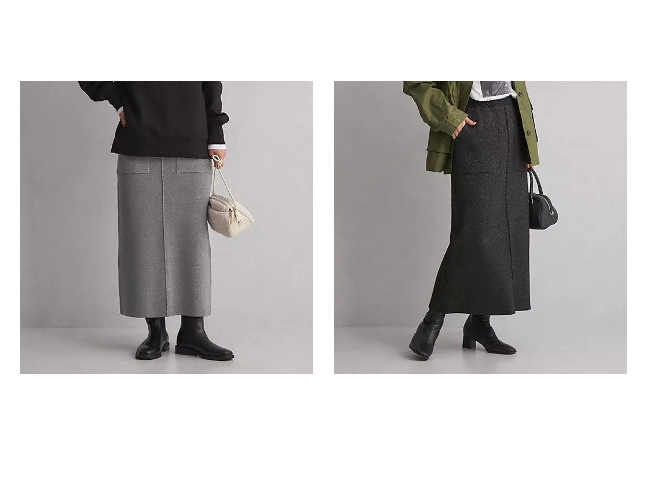 【green label relaxing / UNITED ARROWS/グリーンレーベル リラクシング / ユナイテッドアローズ】の【WEB限定】ラメ ニット スカート 【スカート 人気ファッション通販 コーディネート通販】おすすめ！人気、トレンド、レディースファッションの通販  おすすめ人気トレンドファッション通販アイテム インテリア・キッズ・メンズ・レディースファッション・服の通販 founy(ファニー) 　ファッション　Fashion　レディースファッション　WOMEN　スカート　Skirt　秋　Autumn/Fall　シルバー　Silver　スニーカー　Sneakers　定番　Standard　フロント　Front　ベーシック　Basic　ポケット　Pocket　冬　Winter　おすすめ　Recommend　グレー系　Gray　ブラック系　Black　|ID:crp329100000203574