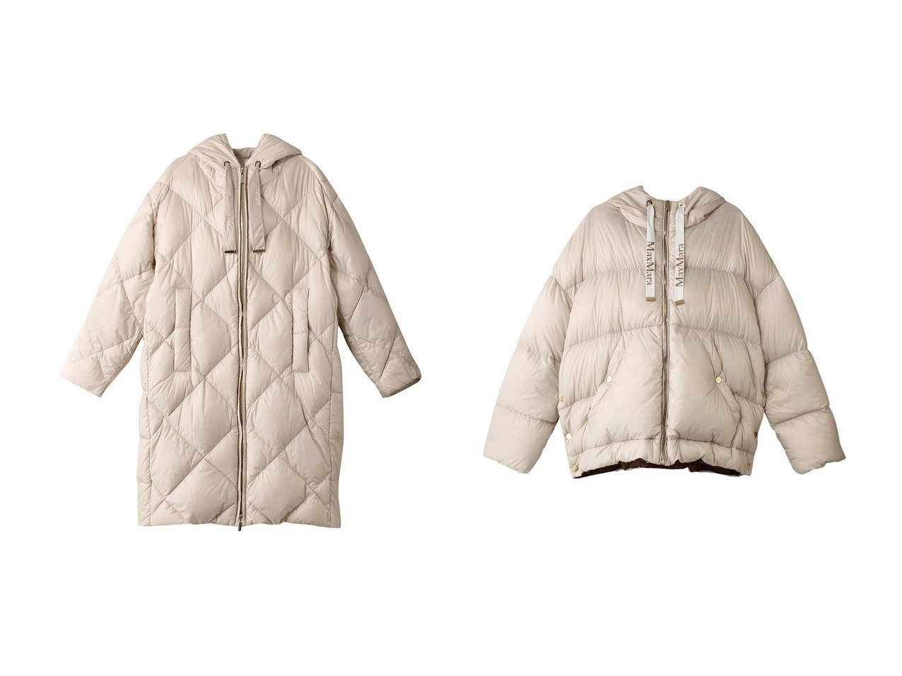 【Max Mara/マックスマーラ】の【Max Mara The Cube】TREFE ナイロン キルティング ダウンコート&【Max Mara The Cube】TREBI ナイロン キルティング ダウンジャケット 【ECで売れてるランキング上位の人気ファッション通販 コーディネート通販 / Popular clothes】おすすめ！トレンド、レディースファッションの通販  おすすめ人気トレンドファッション通販アイテム インテリア・キッズ・メンズ・レディースファッション・服の通販 founy(ファニー) 　ファッション　Fashion　レディースファッション　WOMEN　アウター　Coat Outerwear　コート　Coats　ジャケット　Jackets　ダウン　Down Coats And Jackets　キルティング　Quilting　コレクション　Collection　ジャケット　Jacket　スリット　Slit　ダウン　Down　冬　Winter　A/W・秋冬　Aw・Autumn/Winter・Fw・Fall-Winter　エレガント 上品　Elegant　軽量　Lightweight　|ID:crp329100000203672