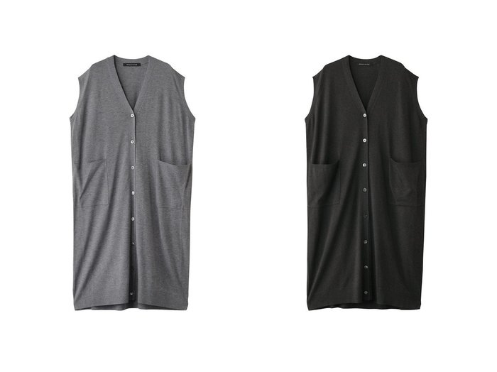 【mizuiro ind/ミズイロ インド】のV neck long vest ベスト 【コート、ジャケット 人気ファッション通販 コーディネート通販】おすすめ！人気、トレンド、レディースファッションの通販  おすすめ人気トレンドファッション通販アイテム 人気、トレンドファッション・服の通販 founy(ファニー) ファッション Fashion レディースファッション WOMEN アウター Coat Outerwear ジャケット Jackets シンプル Simple ジャケット Jacket ベスト Vest NEW・新作・新着・新入荷 New Arrivals |ID:crp329100000203694