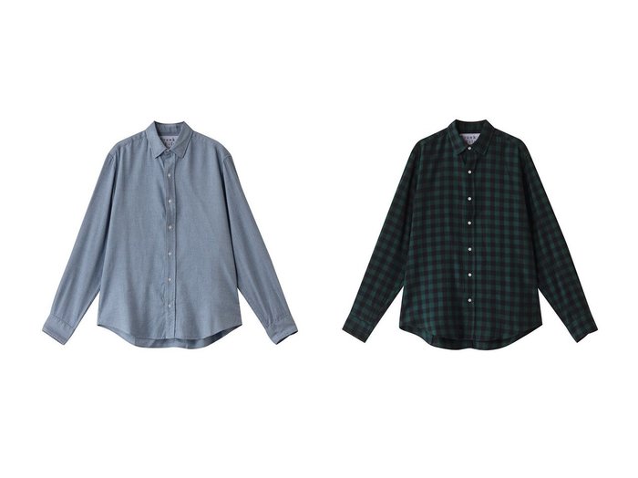 【Frank&Eileen / MEN/フランク&アイリーン】の【MEN】FINBAR イタリアンコットン ブルーシャツ&【MEN】FINBAR イタリアンコットン ダークチェックシャツ 【MEN】おすすめ！人気トレンド・男性、メンズファッションの通販  おすすめ人気トレンドファッション通販アイテム インテリア・キッズ・メンズ・レディースファッション・服の通販 founy(ファニー) https://founy.com/ ファッション Fashion メンズファッション MEN なめらか Smooth スリーブ Sleeve チェック Check ロング Long NEW・新作・新着・新入荷 New Arrivals 羽織 Haori ビジネス 仕事 通勤 Business |ID:crp329100000203946