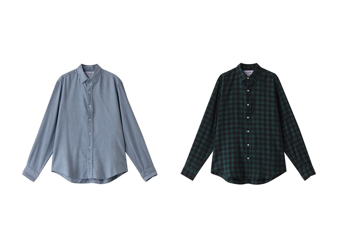 【Frank&Eileen / MEN/フランク&アイリーン】の【MEN】FINBAR イタリアンコットン ブルーシャツ&【MEN】FINBAR イタリアンコットン ダークチェックシャツ 【MEN】おすすめ！人気トレンド・男性、メンズファッションの通販  おすすめ人気トレンドファッション通販アイテム インテリア・キッズ・メンズ・レディースファッション・服の通販 founy(ファニー) 　ファッション　Fashion　メンズファッション　MEN　なめらか　Smooth　スリーブ　Sleeve　チェック　Check　ロング　Long　NEW・新作・新着・新入荷　New Arrivals　羽織　Haori　ビジネス 仕事 通勤　Business　グリーン系　Green　ブルー系　Blue　|ID:crp329100000203946