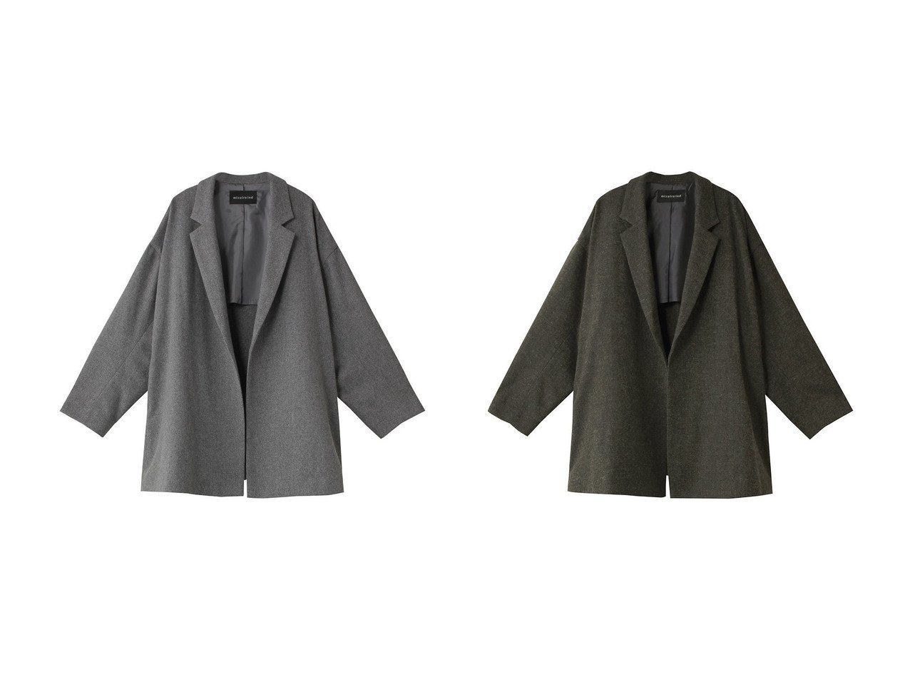 【mizuiro ind/ミズイロ インド】のwool blend tailored JK ジャケット 【コート、ジャケット 人気ファッション通販 コーディネート通販】おすすめ！人気、トレンド、レディースファッションの通販  おすすめ人気トレンドファッション通販アイテム インテリア・キッズ・メンズ・レディースファッション・服の通販 founy(ファニー) 　ファッション　Fashion　レディースファッション　WOMEN　アウター　Coat Outerwear　ジャケット　Jackets　カーディガン　Cardigan　ジャケット　Jacket　NEW・新作・新着・新入荷　New Arrivals　ブルー系　Blue　グレー系　Gray　|ID:crp329100000204080