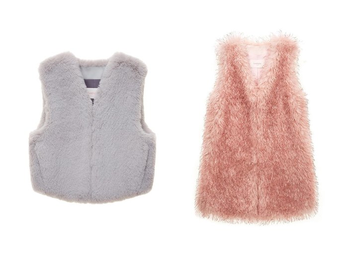 【Lemonplet/レモンプレット】のFAUX FUR KUN MG VEST&FAUX FUR MINI VEST 【 人気ファッション通販 コーディネート通販】おすすめ！人気、トレンド、レディースファッションの通販  おすすめ人気トレンドファッション通販アイテム 人気、トレンドファッション・服の通販 founy(ファニー) ファッション Fashion レディースファッション WOMEN アウター Coat Outerwear ジャケット Jackets ジャケット Jacket ジーンズ Jeans ベスト Vest NEW・新作・新着・新入荷 New Arrivals |ID:crp329100000204312