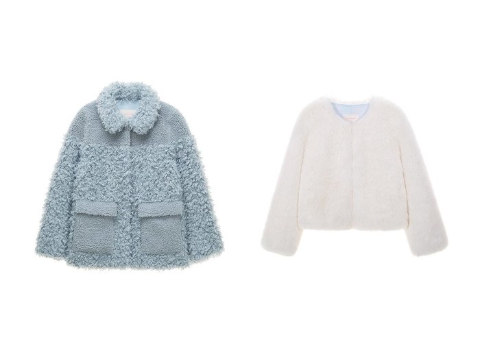 【Lemonplet/レモンプレット】のFAUX FUR BONNE JACKET&FAUX FUR HORA SHORT JACKET 【 人気ファッション通販 コーディネート通販】おすすめ！人気、トレンド、レディースファッションの通販  おすすめ人気トレンドファッション通販アイテム 人気、トレンドファッション・服の通販 founy(ファニー) ファッション Fashion レディースファッション WOMEN アウター Coat Outerwear ジャケット Jackets A/W・秋冬 Aw・Autumn/Winter・Fw・Fall-Winter ジャケット Jacket フェイクファー Faux Fur NEW・新作・新着・新入荷 New Arrivals |ID:crp329100000204315