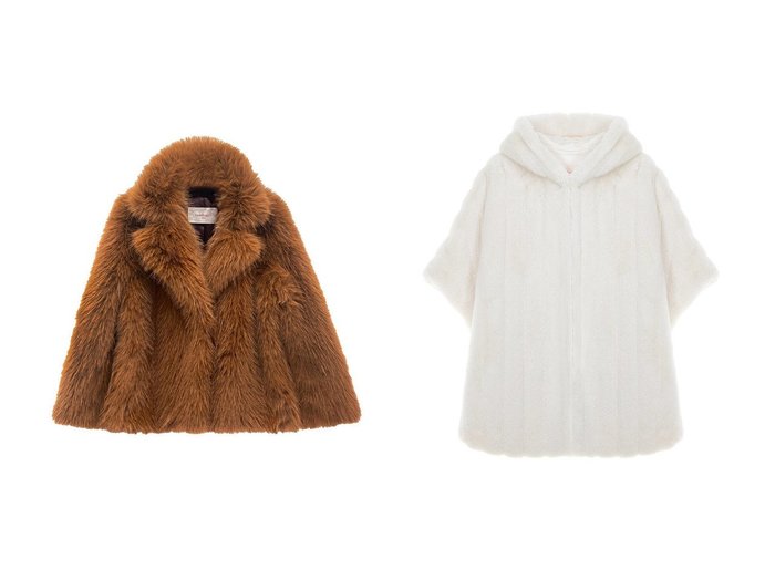 【Lemonplet/レモンプレット】のFAUX FUR HE-A HOODED PONCHO&FAUX FUR KAREN JACKET 【 人気ファッション通販 コーディネート通販】おすすめ！人気、トレンド、レディースファッションの通販  おすすめ人気トレンドファッション通販アイテム 人気、トレンドファッション・服の通販 founy(ファニー) ファッション Fashion レディースファッション WOMEN アウター Coat Outerwear ジャケット Jackets コート Coats ジャケット Jacket フォーマル Formal ポケット Pocket NEW・新作・新着・新入荷 New Arrivals |ID:crp329100000204320