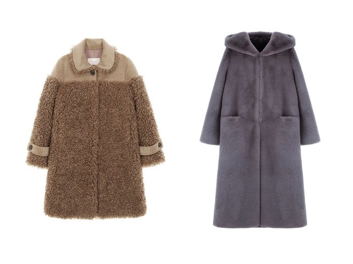 【Lemonplet/レモンプレット】のFAUX FUR LAON HOODED MAXI COAT&FAUX FUR ANGE L COAT 【 人気ファッション通販 コーディネート通販】おすすめ！人気、トレンド、レディースファッションの通販  おすすめ人気トレンドファッション通販アイテム 人気、トレンドファッション・服の通販 founy(ファニー) ファッション Fashion レディースファッション WOMEN アウター Coat Outerwear コート Coats フェイクファー Faux Fur フォーマル Formal フロント Front ポケット Pocket ロング Long NEW・新作・新着・新入荷 New Arrivals |ID:crp329100000204322