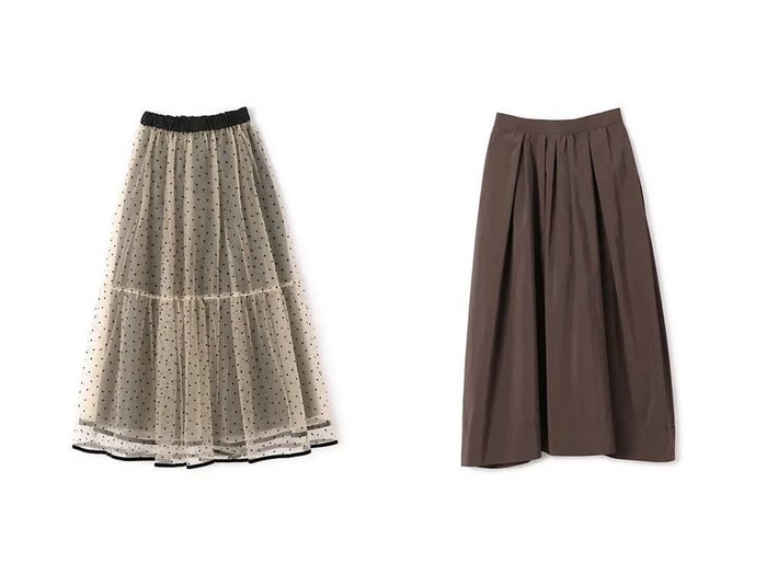 【Pale Jute/ペールジュート】のDot tullu skirt&maxi skirt 【スカート 人気ファッション通販 コーディネート通販】おすすめ！人気、トレンド、レディースファッションの通販  おすすめ人気トレンドファッション通販アイテム 人気、トレンドファッション・服の通販 founy(ファニー) ファッション Fashion レディースファッション WOMEN スカート Skirt ギャザー Gather サテン Satin デニム Denim バランス Balance ベルベット Velvet リボン Ribbon レース Race 切替 Switching 洗える Washable 無地 Plain Color クラシカル Classical フォルム Form フロント Front ポケット Pocket マキシ Maxi ロング Long |ID:crp329100000204352