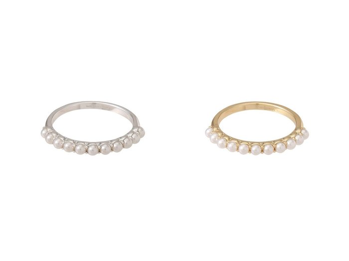 【DAISY LONDON/デイジー ロンドン】のMini Pearl Band リング シルバー&Mini Pearl Band リング ゴールド 【アクセサリー、ジュエリー 人気ファッション通販 コーディネート通販】おすすめ！人気、トレンド、レディースファッションの通販  おすすめ人気トレンドファッション通販アイテム 人気、トレンドファッション・服の通販 founy(ファニー) ファッション Fashion レディースファッション WOMEN シルバー Silver シンプル Simple パール Pearl NEW・新作・新着・新入荷 New Arrivals |ID:crp329100000204360