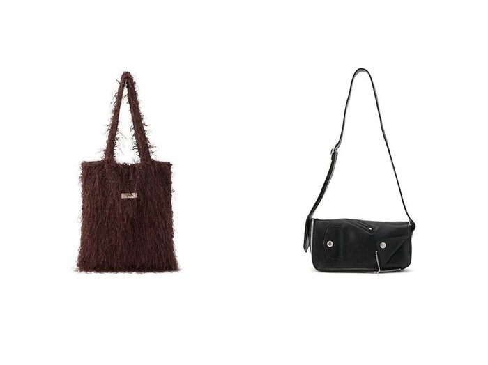 【Uhr/ウーア】のFringe Tote&【beautiful people/ビューティフル ピープル】のriders flap shoulder bag 【バッグ・鞄 人気ファッション通販 コーディネート通販】おすすめ！人気、トレンド、レディースファッションの通販  おすすめ人気トレンドファッション通販アイテム 人気、トレンドファッション・服の通販 founy(ファニー) 　ファッション　Fashion　レディースファッション　WOMEN　バッグ　Bag　アウター　Coat Outerwear　ライダース　Riders Jacket　フリンジ　Fringe　モノトーン　Monotone　2025年　2025　ショルダー　Shoulder　ジップ　Zip　ライダースジャケット　Riders Jacket　定番　Standard　|ID:crp329100000204522