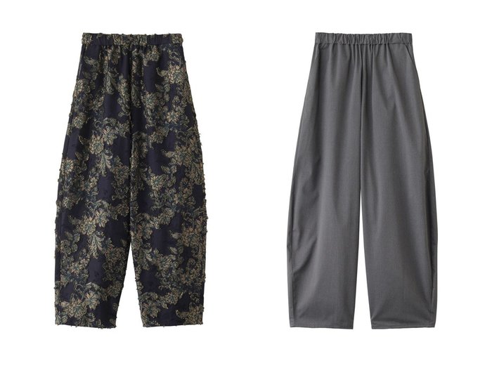 【MIDIUMISOLID/ミディウミソリッド】のcocoon eary PT(flower cut jacquard).R パンツ&cocoon eary PT(solid).R パンツ 【パンツ 人気ファッション通販 コーディネート通販】おすすめ！人気、トレンド、レディースファッションの通販  おすすめ人気トレンドファッション通販アイテム インテリア・キッズ・メンズ・レディースファッション・服の通販 founy(ファニー) https://founy.com/ ファッション Fashion レディースファッション WOMEN パンツ Pants シンプル Simple パーティ Party フラワー Flower NEW・新作・新着・新入荷 New Arrivals |ID:crp329100000204607