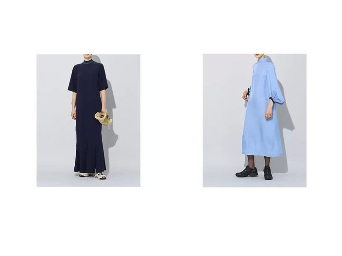 【TOGA PULLA/トーガ プルラ】のAcetate twill pleats dress&【TOGA TOO/トーガ トゥ】のCode pique jersey dress 【ワンピース、ドレス 人気ファッション通販 コーディネート通販】おすすめ！人気、トレンド、レディースファッションの通販  おすすめ人気トレンドファッション通販アイテム 人気、トレンドファッション・服の通販 founy(ファニー) 　ファッション　Fashion　レディースファッション　WOMEN　ワンピース　Dress　ドレス　Party Dresses　2025年　2025　シンプル　Simple　ツイル　Twill　ドレス　Dress　プリーツ　Pleats　ロング　Long　春　Spring　おすすめ　Recommend　ジャージー　Jersey　マキシ　Maxi　定番　Standard　旅行　Travel　|ID:crp329100000204856