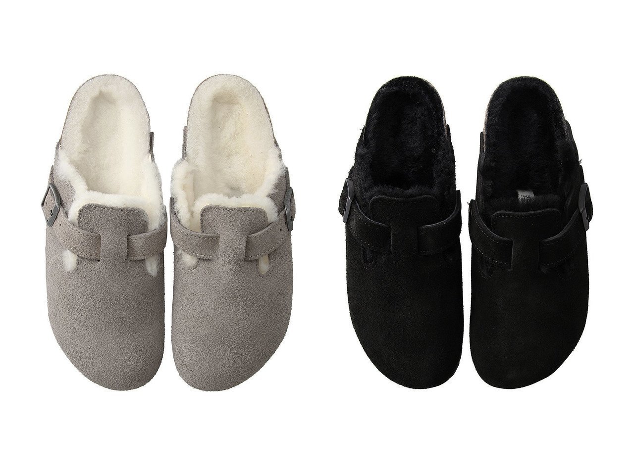 【heliopole/エリオポール】の【BIRKENSTOCK】BOSTON SHEARLING 【ECで売れてるランキング上位の人気ファッション通販 コーディネート通販 / Popular clothes】おすすめ！トレンド、レディースファッションの通販  おすすめ人気トレンドファッション通販アイテム インテリア・キッズ・メンズ・レディースファッション・服の通販 founy(ファニー) 　ファッション　Fashion　レディースファッション　WOMEN　A/W・秋冬　Aw・Autumn/Winter・Fw・Fall-Winter　なめらか　Smooth　アウトドア　Outdoor　クッション　Cushion　サンダル　Sandals　シューズ　Shoes　旅行　Travel　グレー系　Gray　ブラック系　Black　|ID:crp329100000204864