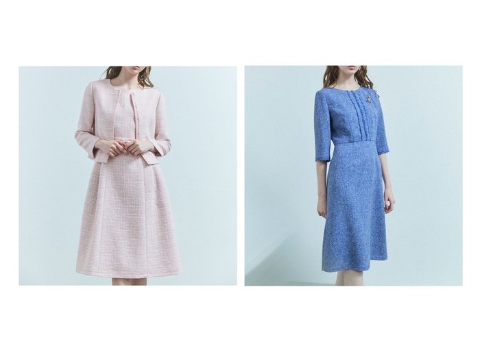 【TOCCA/トッカ】の【WEB限定カラーあり・洗える!】FIRST SPRINGS ドレス&【洗える!】MIST TWEED ドレス 【ワンピース、ドレス 人気ファッション通販 コーディネート通販】おすすめ！人気、トレンド、レディースファッションの通販  おすすめ人気トレンドファッション通販アイテム 人気、トレンドファッション・服の通販 founy(ファニー) ファッション Fashion レディースファッション WOMEN ワンピース Dress ドレス Party Dresses NEW・新作・新着・新入荷 New Arrivals 2025年 2025 A/W・秋冬 Aw・Autumn/Winter・Fw・Fall-Winter S/S・春夏 Ss・Spring/Summer ツイード Tweed ドレス Dress 夏 Summer 洗える Washable |ID:crp329100000204903