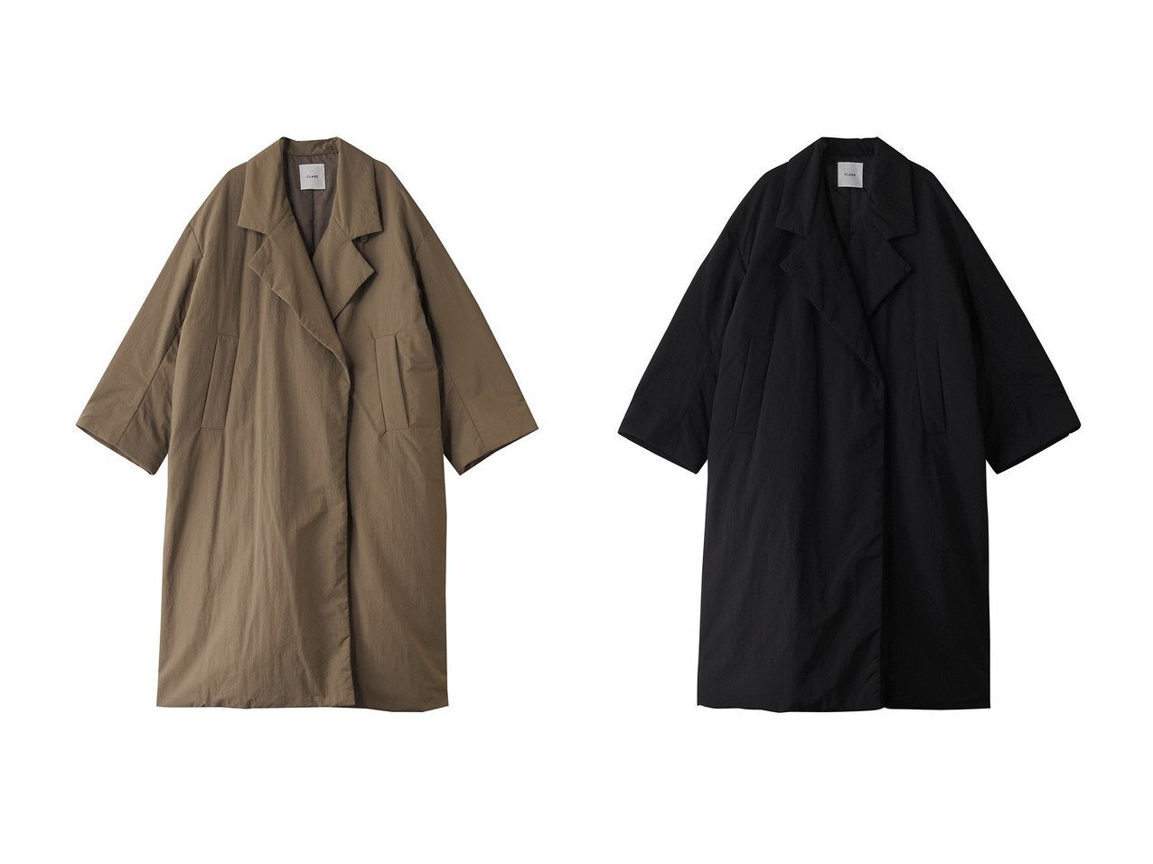 【CLANE/クラネ】のCOLOR DOWN CHESTER COAT コート 【コート、ジャケット 人気ファッション通販 コーディネート通販】おすすめ！人気、トレンド、レディースファッションの通販  おすすめ人気トレンドファッション通販アイテム インテリア・キッズ・メンズ・レディースファッション・服の通販 founy(ファニー) 　ファッション　Fashion　レディースファッション　WOMEN　アウター　Coat Outerwear　コート　Coats　ダウン　Down　フィット　Fit　フェザー　Feather　ロング　Long　ワッシャー　Washer　冬　Winter　NEW・新作・新着・新入荷　New Arrivals　防寒　Cold Protection　ベージュ系　Beige　ブラック系　Black　|ID:crp329100000205183