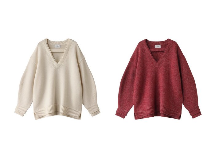 【CLANE/クラネ】の2WAY NECK OVER KNIT TOPS ニット 【トップス、カットソー 人気ファッション通販 コーディネート通販】おすすめ！人気、トレンド、レディースファッションの通販  おすすめ人気トレンドファッション通販アイテム 人気、トレンドファッション・服の通販 founy(ファニー) 　ファッション　Fashion　レディースファッション　WOMEN　トップス・カットソー　Tops/Tshirt　ニット　Knit Tops　プルオーバー　Pullover　シンプル　Simple　ストリング　String　デコルテ　Decolletage　ルーズ　Loose　NEW・新作・新着・新入荷　New Arrivals　|ID:crp329100000205195