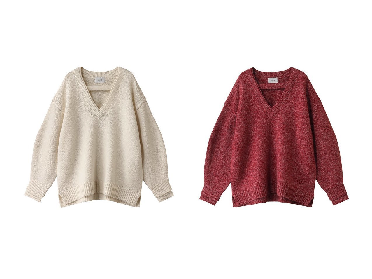 【CLANE/クラネ】の2WAY NECK OVER KNIT TOPS ニット 【トップス、カットソー 人気ファッション通販 コーディネート通販】おすすめ！人気、トレンド、レディースファッションの通販  おすすめ人気トレンドファッション通販アイテム インテリア・キッズ・メンズ・レディースファッション・服の通販 founy(ファニー) 　ファッション　Fashion　レディースファッション　WOMEN　トップス・カットソー　Tops/Tshirt　ニット　Knit Tops　プルオーバー　Pullover　シンプル　Simple　ストリング　String　デコルテ　Decolletage　ルーズ　Loose　NEW・新作・新着・新入荷　New Arrivals　イエロー系　Yellow　|ID:crp329100000205195