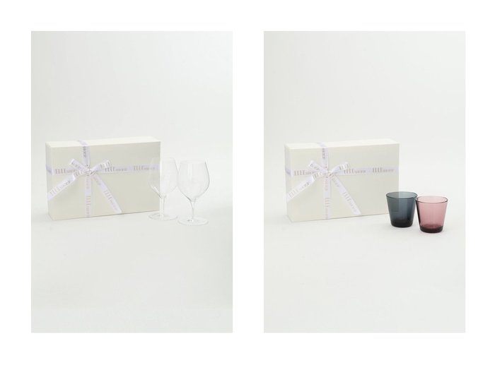 【ELLE gourmet SHOP/エル グルメ ショップ】のMAI GLASS ペアギフトセット&イッタラ カルティオ ペアタンブラーギフトセット 【FURNITURE】おすすめ！人気、インテリア雑貨、家具の通販  おすすめ人気トレンドファッション通販アイテム 人気、トレンドファッション・服の通販 founy(ファニー) 　ギフト プレゼント　Gift Present　グラス　Glass　コンパクト　Compact　テーブル　Table　バランス　Balance　フォルム　Form　|ID:crp329100000205253