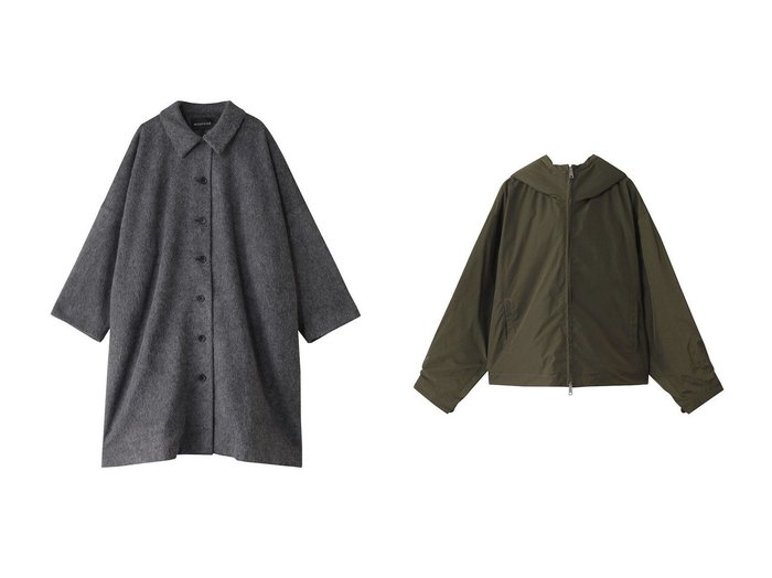 【mizuiro ind/ミズイロ インド】のwide shirt like JK ジャケット&back boa hooded JK ジャケット 【コート、ジャケット 人気ファッション通販 コーディネート通販】おすすめ！人気、トレンド、レディースファッションの通販 おすすめ人気トレンドファッション通販アイテム 人気、トレンドファッション・服の通販 founy(ファニー) ファッション Fashion レディースファッション WOMEN アウター Coat Outerwear ジャケット Jackets シンプル Simple ジャケット Jacket フォルム Form ベーシック Basic ワイド Wide NEW・新作・新着・新入荷 New Arrivals |ID:crp329100000205289